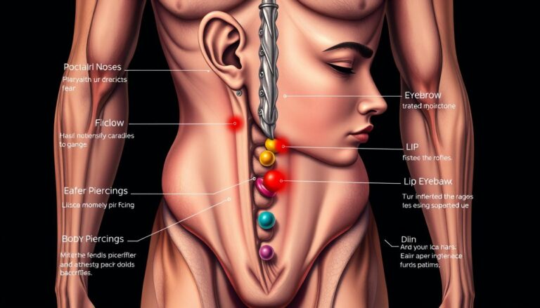 Mapa de dor de piercing: Guia para modificações corporais